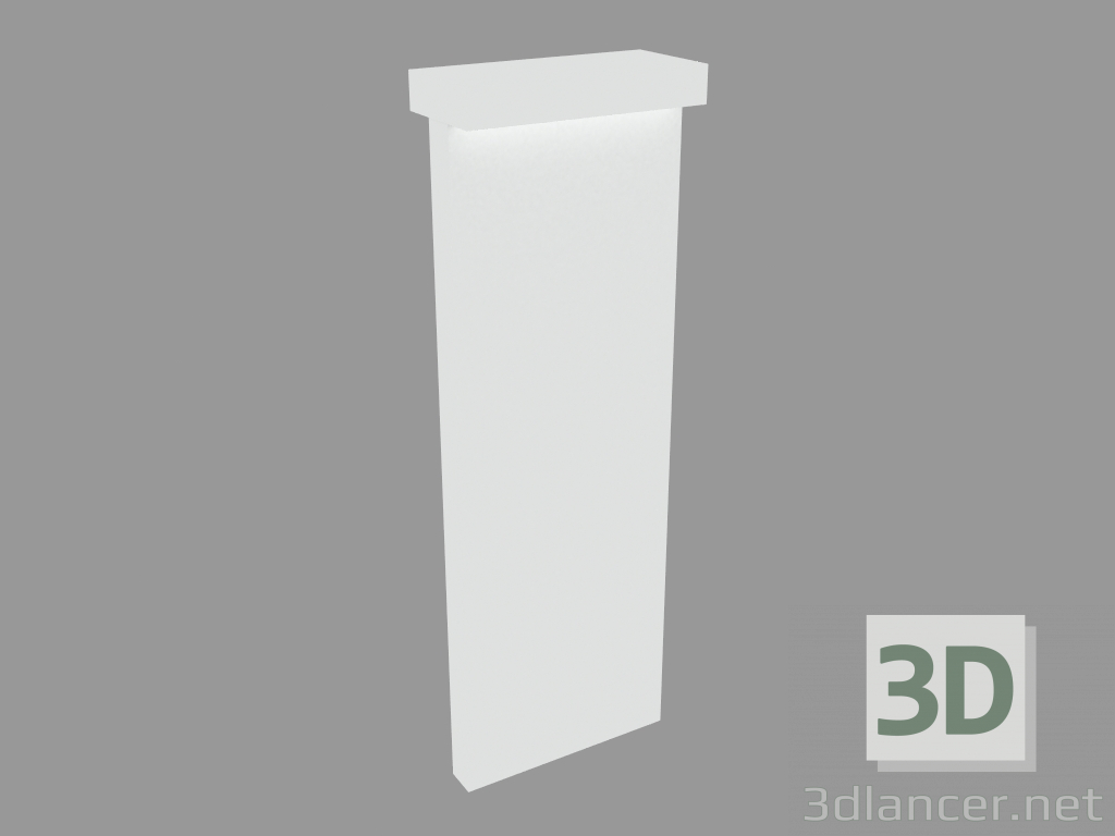 modello 3D Colonna luminosa LOOK BOLLARD DOPPIA EMISSIONE H. 870mm (S7267W) - anteprima