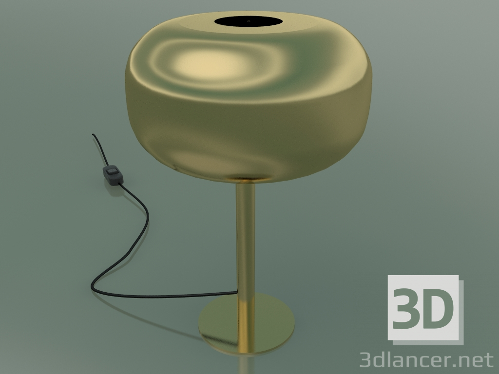 modèle 3D Lampe de table Caminia (Base en or, abat-jour en céramique en or) - preview
