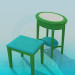 3d model Coffee table and stool - preview