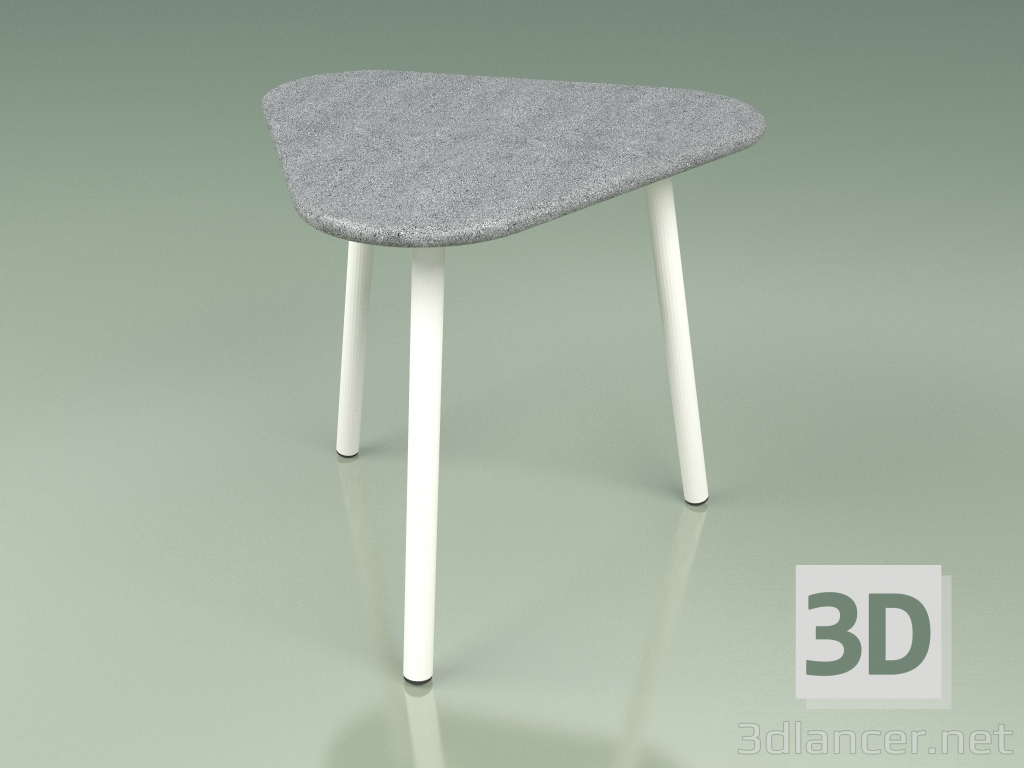 modello 3D Tavolino 010 (Metallo Latte, Pietra di Luna) - anteprima