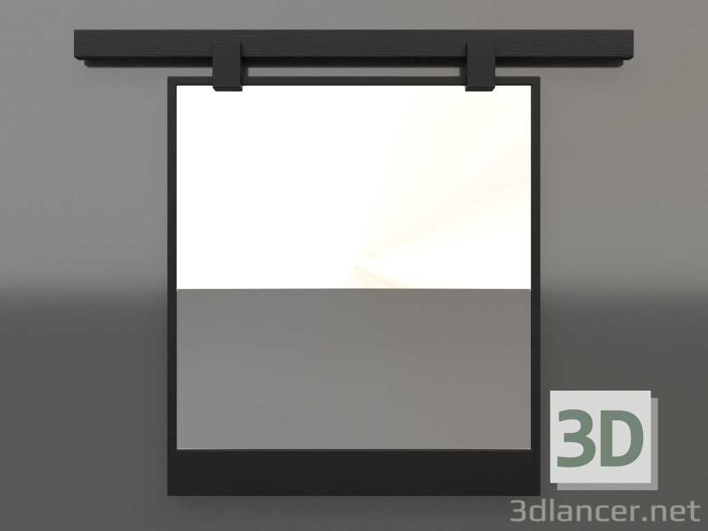 Modelo 3d Espelho ZL 13 (600х500, madeira preta) - preview