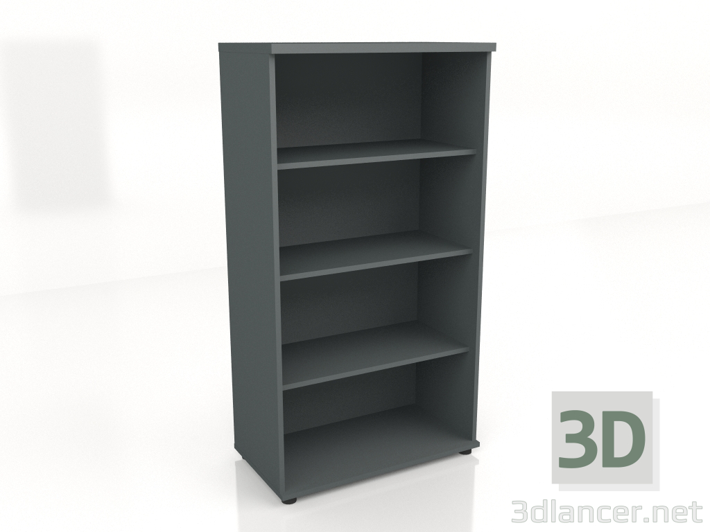 3D Modell Bücherregal Standard A4504 (801x432x1481) - Vorschau