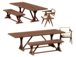 VISTA wooden furniture set