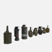Colección de granadas 3D modelo Compro - render Colección de granadas 3D modelo Compro - render