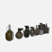 Colección de granadas 3D modelo Compro - render Colección de granadas 3D modelo Compro - render