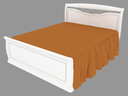 Double bed with a back for legs (1758x1233x2175)