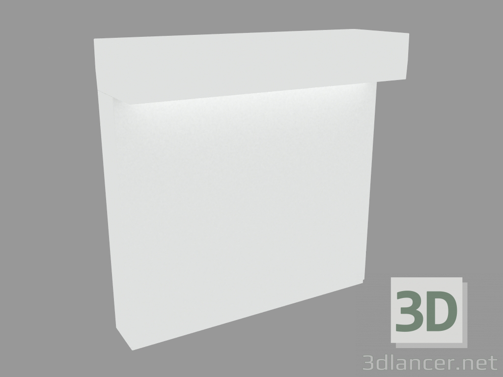 modèle 3D Lampadaire urbain MINI-LOOK BOLLARD SIMPLE EMISSION H. 220mm (S7206W) - preview
