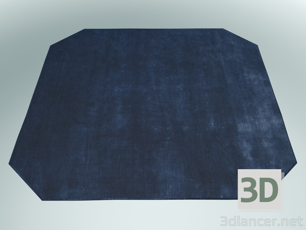 3D modeli Moor Halı (AP8, 300x300cm, Mavi Gece Yarısı) - önizleme