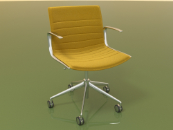 Chair 6203 (5 wheels, swivel, with armrests, LU1, with removable padding)