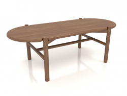 Table basse JT 07 (1200x530x400, bois brun clair)