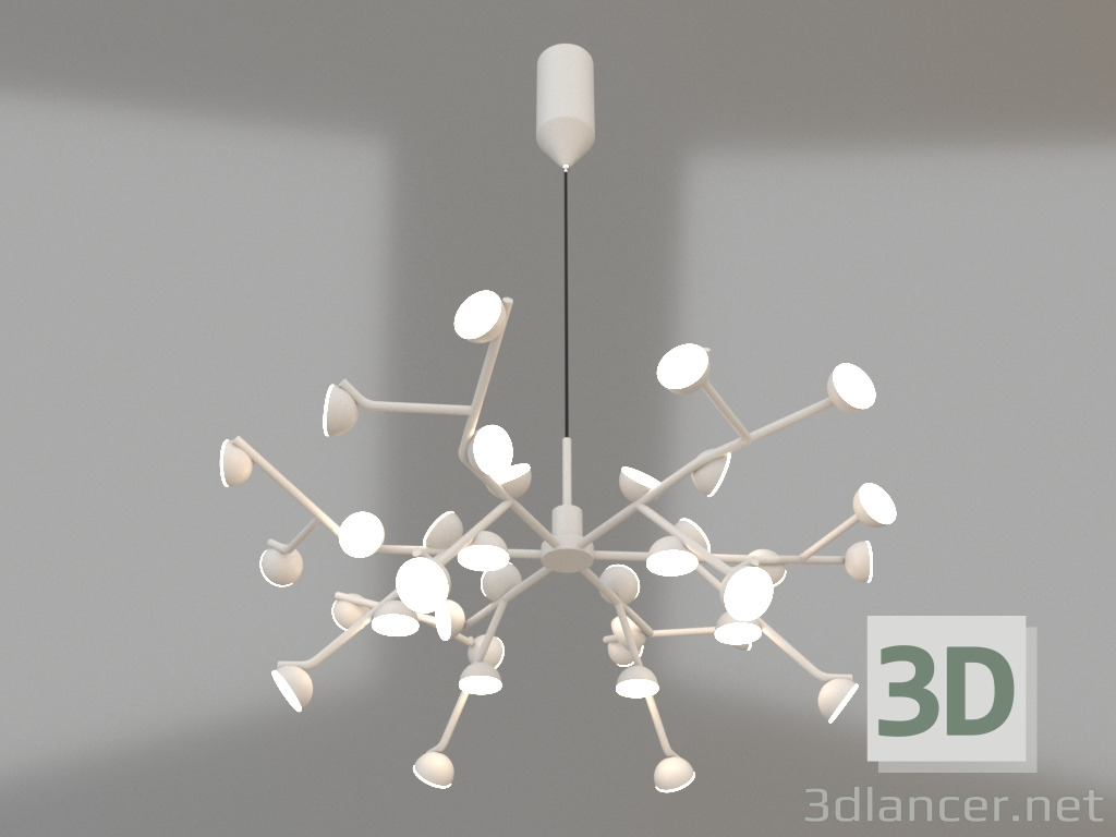 3d model Hanging chandelier (6260) - preview