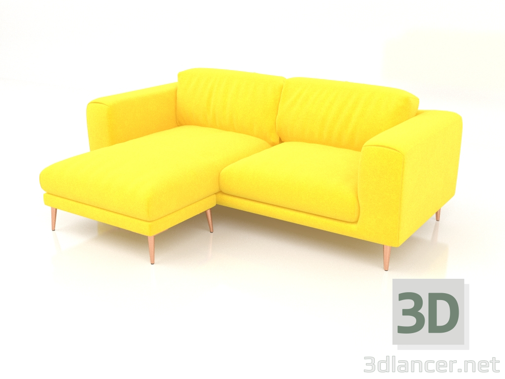 3d модель Тор угловой диван 3-местный – превью
