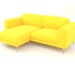 3d модель Тор кутовий диван 3-місний – превью