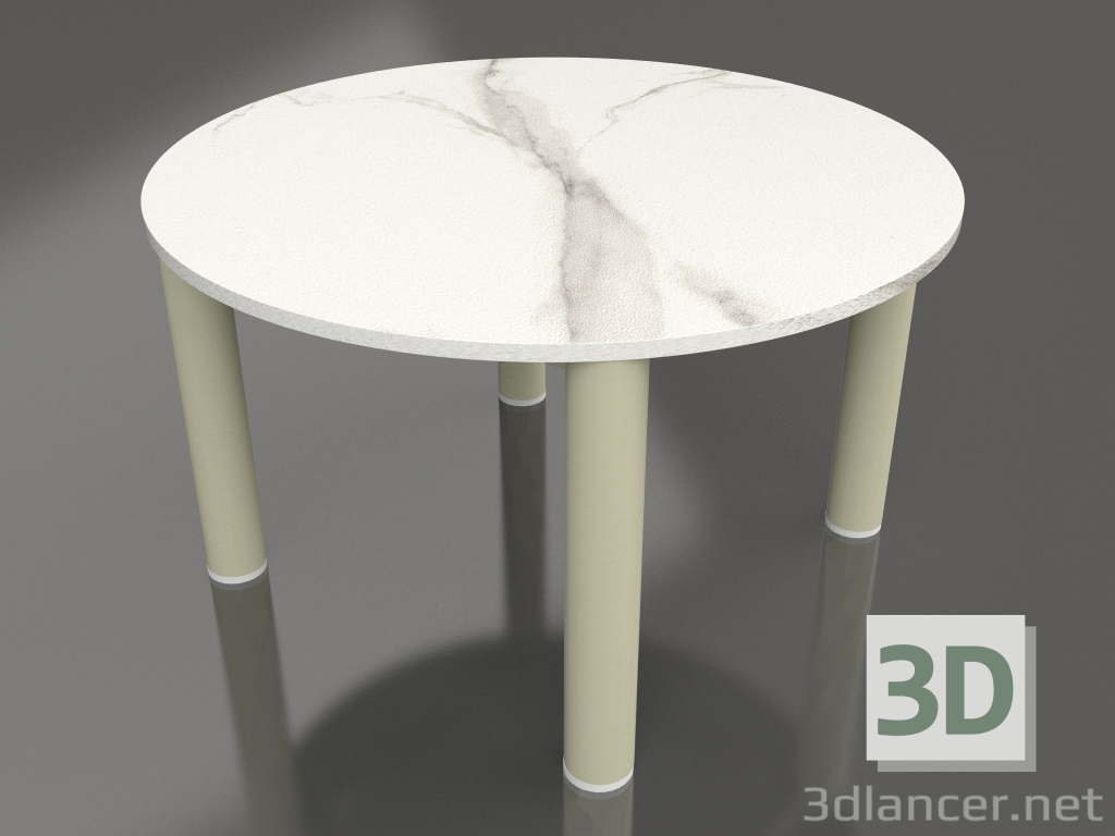3d model Coffee table D 60 (Gold, DEKTON Aura) - preview