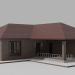 Einstöckiges Ferienhaus 3D-Modell kaufen - Rendern