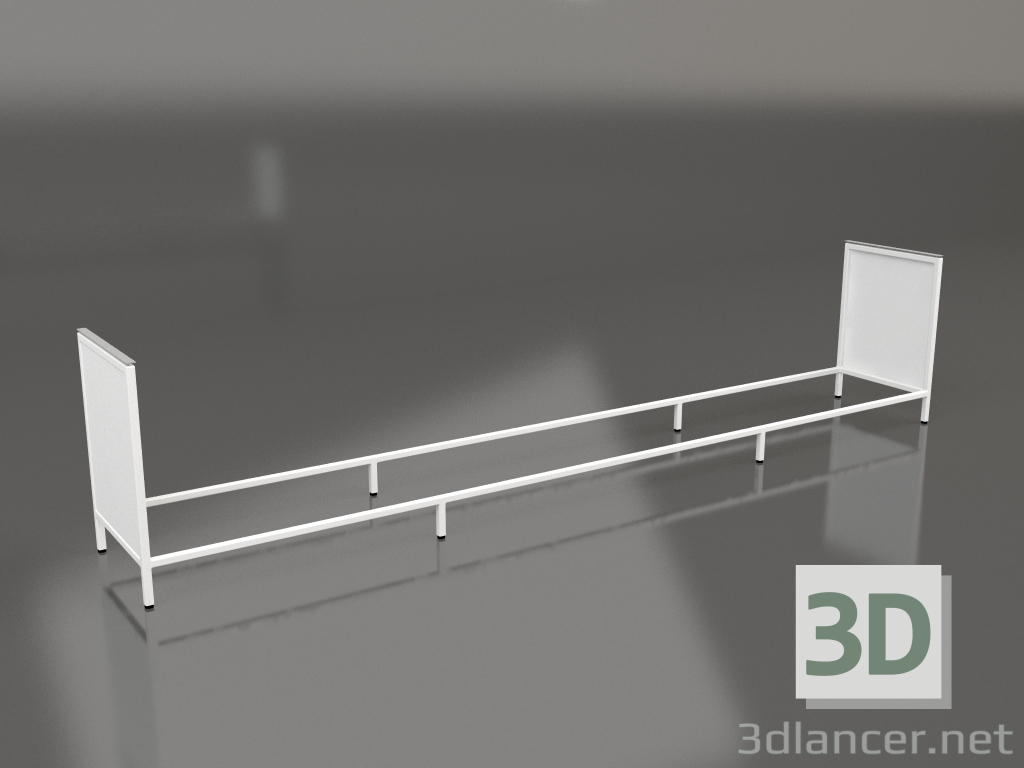 3D Modell Insel V1 (Wand) auf 60 Rahmen 7 (weiß) - Vorschau