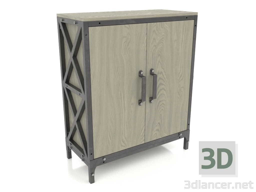 modello 3D Armadio (1 sezione) - anteprima