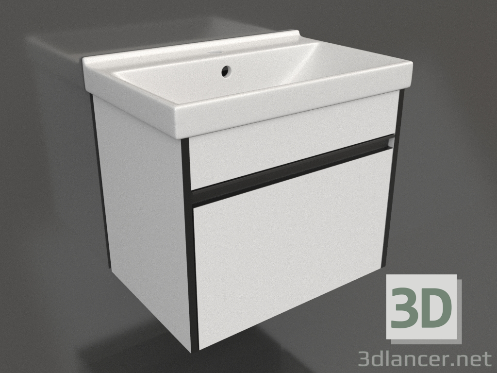 3d model Hanging cabinet 60 cm (URB0106W) - preview