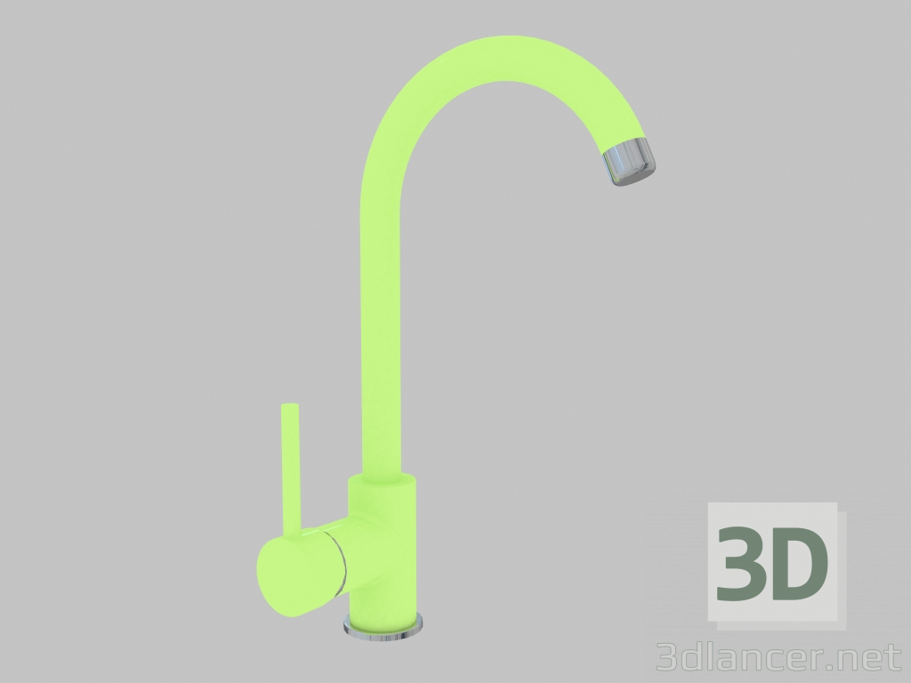 modèle 3D Mitigeur d'évier vert avec bec en U Milin (BEU G62M) - preview