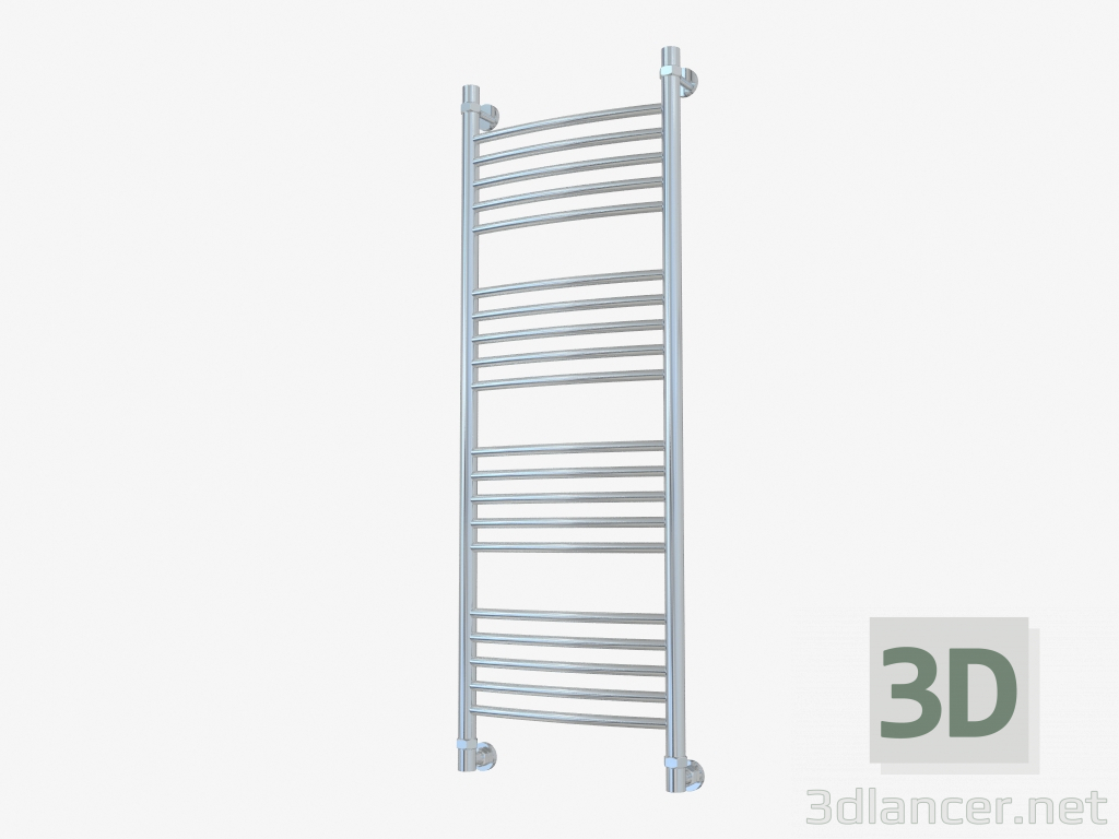 modello 3D Porta salviette riscaldato Bohemia curvo (1200x400) - anteprima