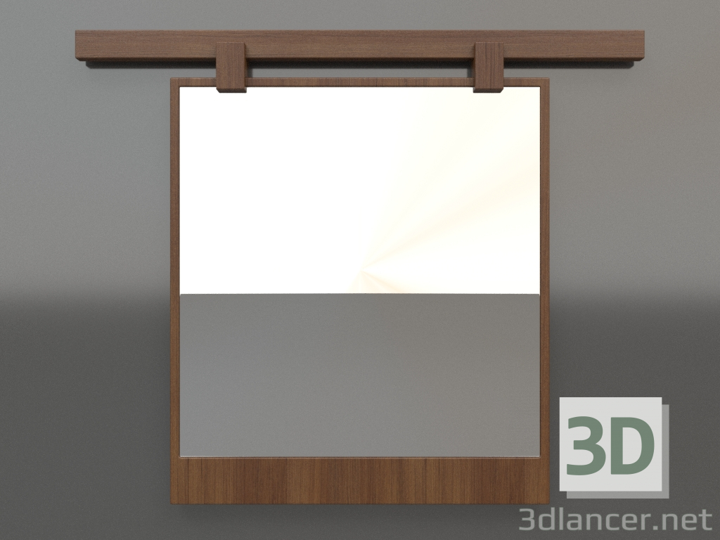 modello 3D Specchio ZL 13 (600x500, legno marrone chiaro) - anteprima