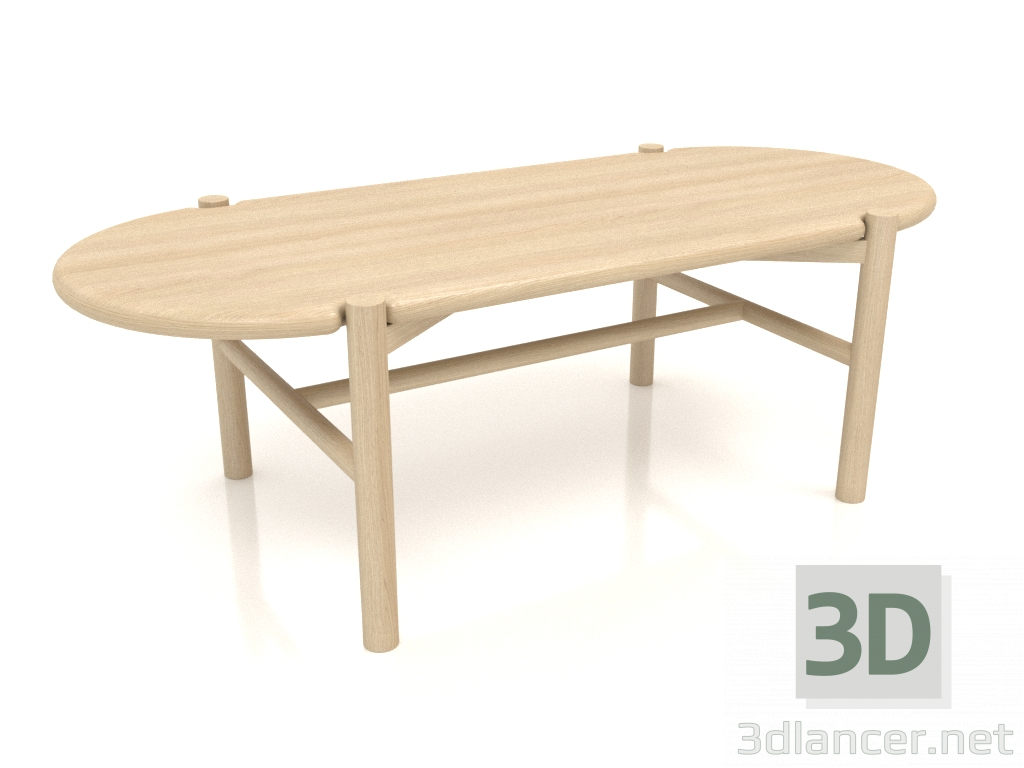3 डी मॉडल कॉफी टेबल जेटी 07 (1200x530x400, लकड़ी सफेद) - पूर्वावलोकन