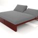 3d модель Кровать для отдыха 200 (Wine red) – превью