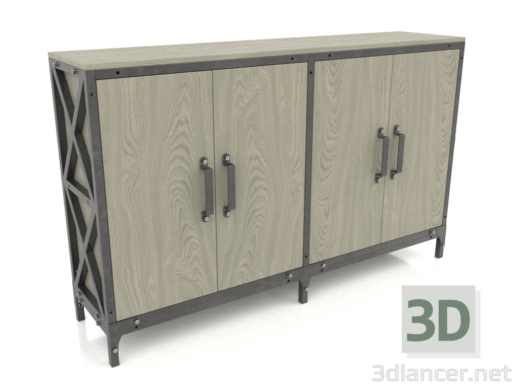 3d model Cabinet (2 sections) - preview