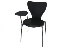Impilabile sedia fatto di poliammide con un pala