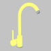 modèle 3D Mitigeur d'évier jaune avec bec en U Milin (BEU Y62M) - preview