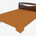 3d model Double bed without a backrest for legs (1892x1233x2125) - preview