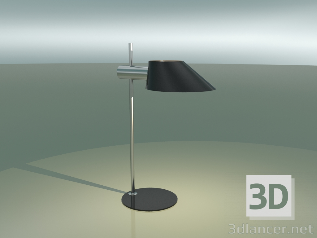 3D modeli Masa lambası Danca (Krom) - önizleme