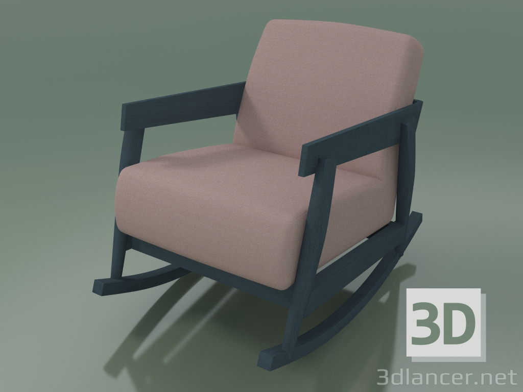 Modelo 3d Cadeira de balanço (307, azul) - preview