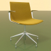 3d model Chair 6206 (5 legs, with armrests, LU1, with padding and pillow) - preview