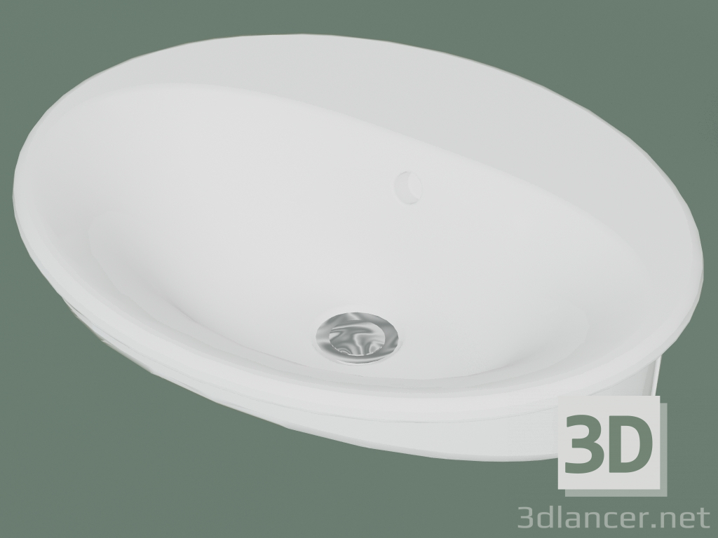 3d model Lavabo de baño Nautic 5555 (55559901, 55 cm) - vista previa