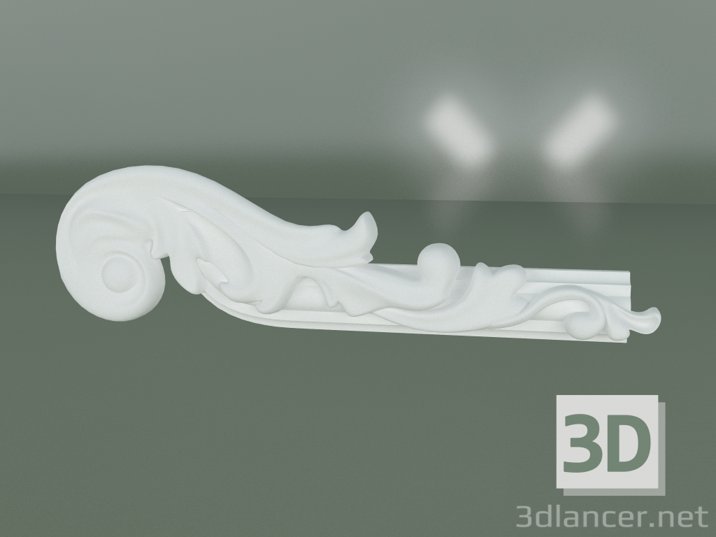 modèle 3D Élément de décoration en stuc ED082-2 - preview