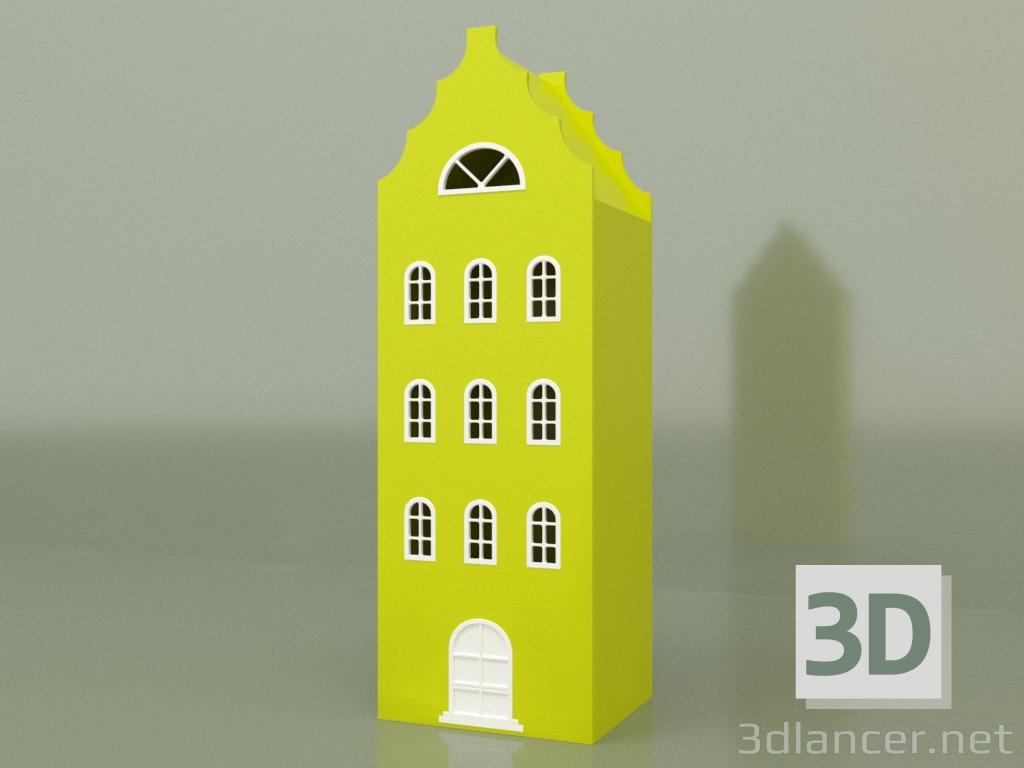 modello 3D Armadio casa XL-9 (Lime) - anteprima
