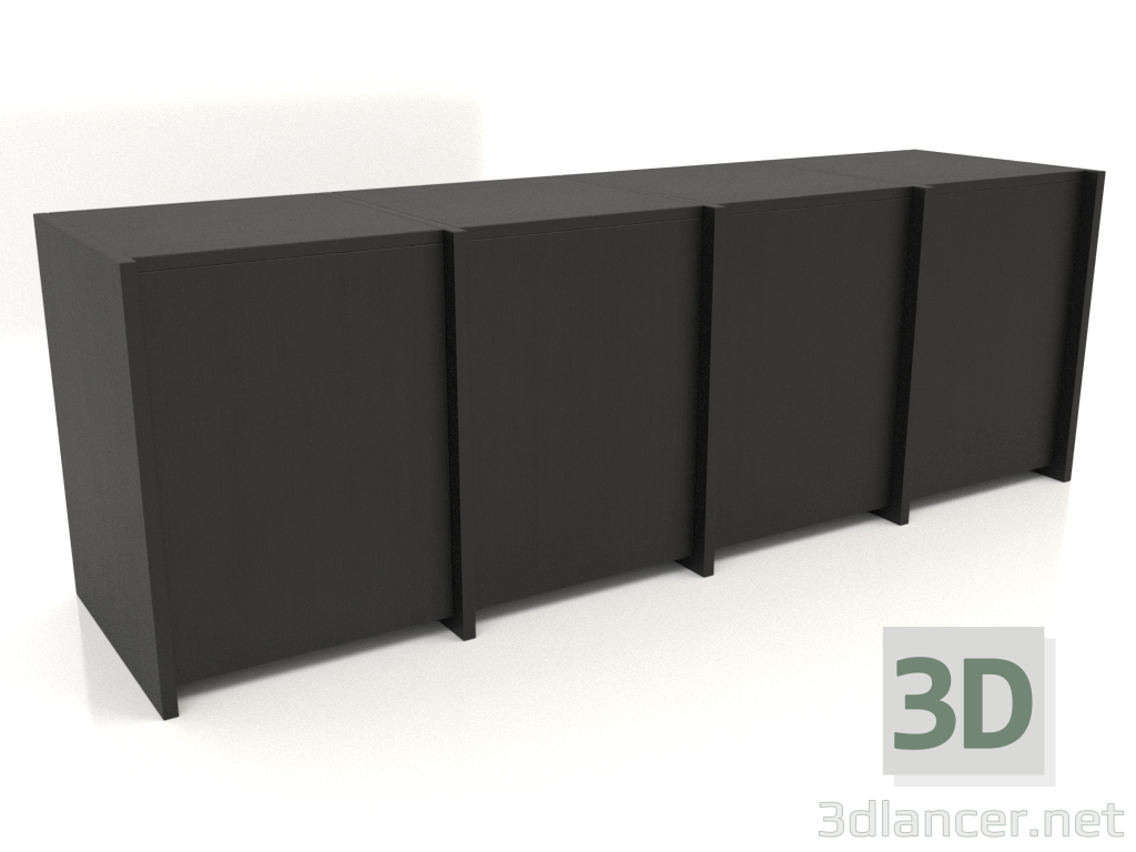 3D modeli Kabin ST 07 (1530х409х516, ahşap siyah) - önizleme