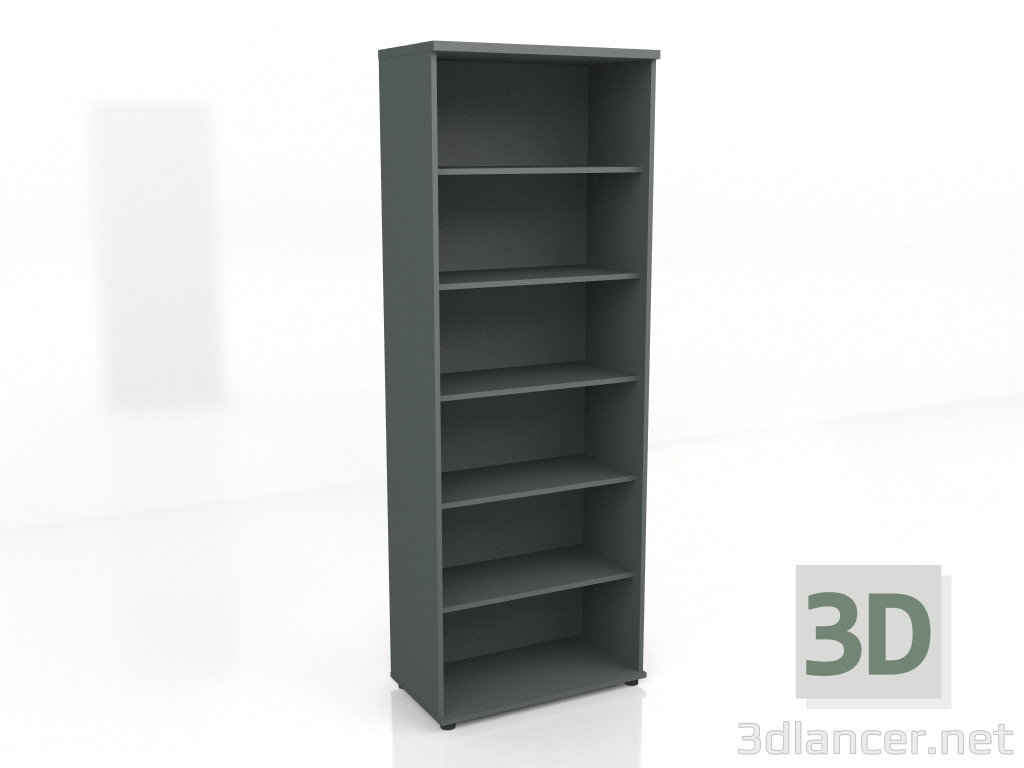 3D Modell Bücherregal Standard A6504 (801x432x2185) - Vorschau