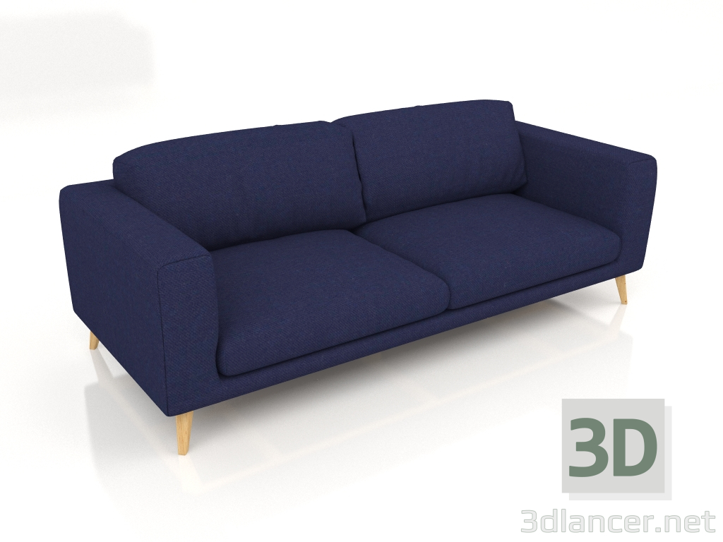 3d model Thor straight 3-seater sofa - preview