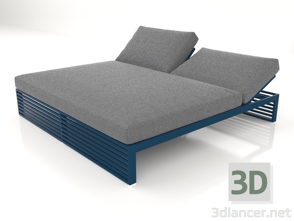 3D modeli Dinlenme yatağı 200 (Gri mavi) - önizleme