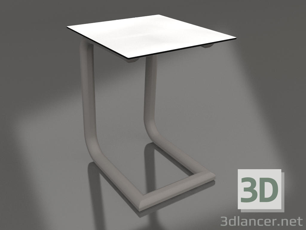 modello 3D Tavolino C (Grigio quarzo) - anteprima