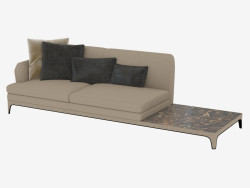 Sofa modernes Leder Oscar (298х98х83)