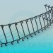 3D modeli Düşük çit - önizleme