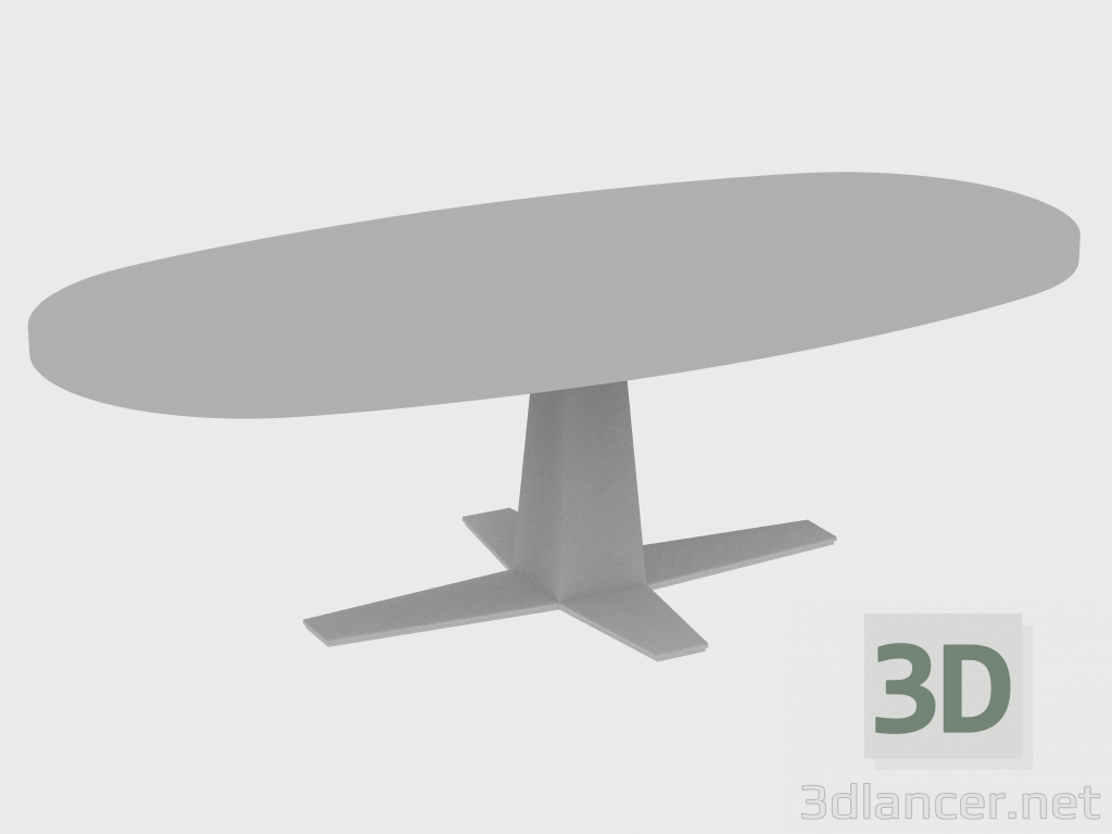 3D modeli Yemek masası RIM TABLE OVAL (250x118xH76) - önizleme