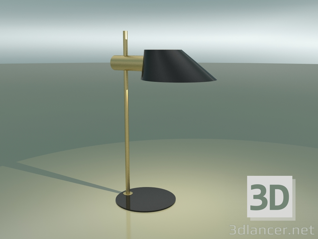 3d model Lámpara de mesa danesa (oro) - vista previa