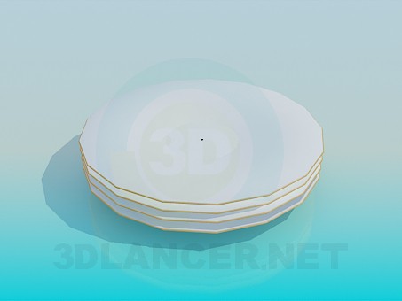 3d model Plates - preview 3d model Plates - preview
