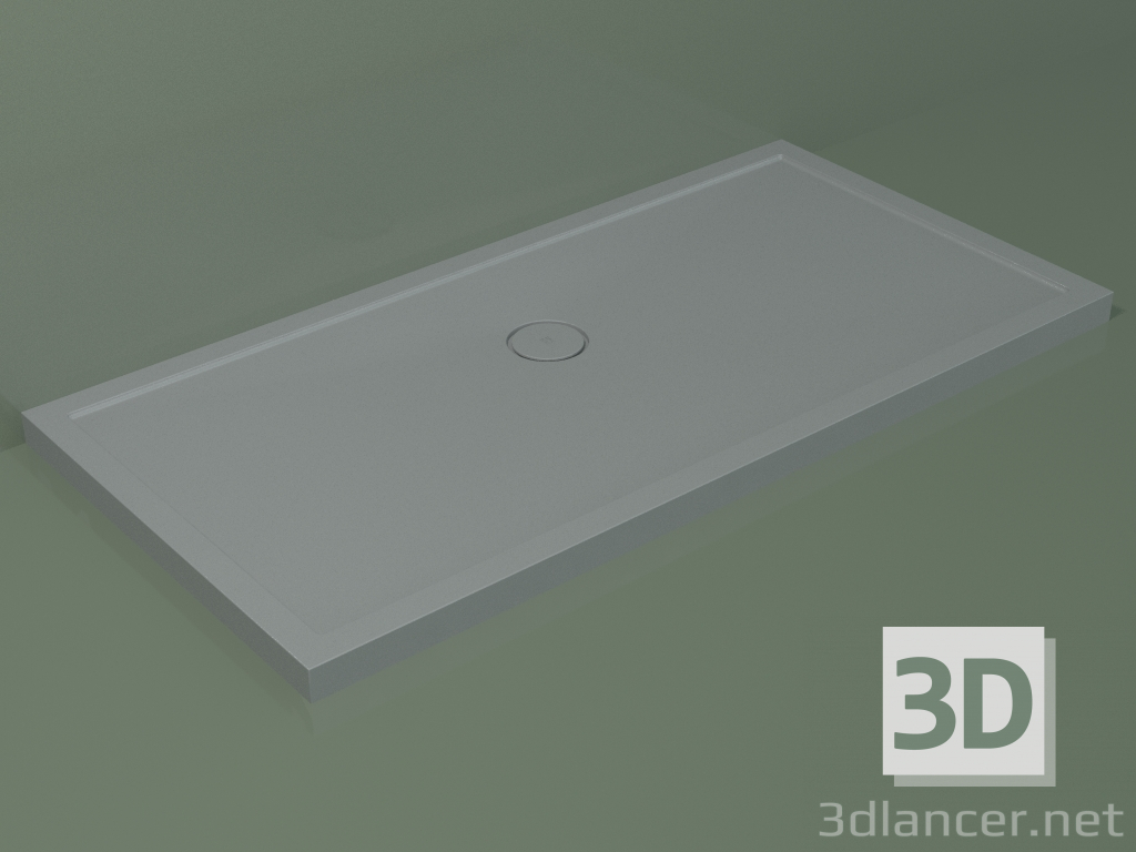 modello 3D Piatto doccia Medio (30UM0123, Silver Grey C35, 160x80 cm) - anteprima
