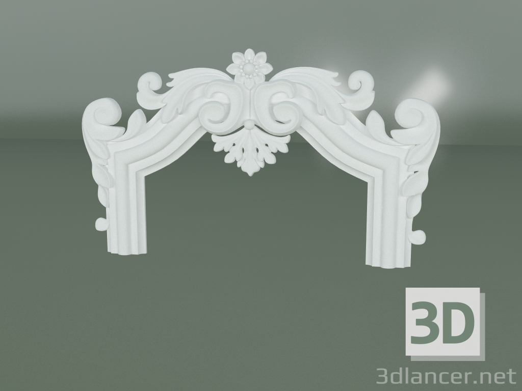 modello 3D Elemento decorativo in stucco ED085 - anteprima