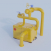 3d model Gas distribution station (GDS) - preview